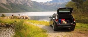 Made it to the lake after getting the car repaired