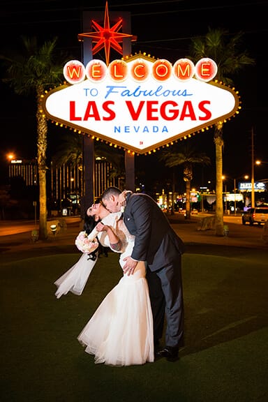 Anchorage AK Marriage In Front Of Sign